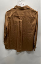 Load image into Gallery viewer, Banana Republic Womens Brown Long Sleeve Classic-Fit Button-Up Shirt Size S
