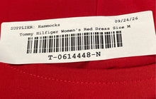 Load image into Gallery viewer, Tommy Hilfiger Womens Red Short Sleeve Round Neck Pullover Shift Dress Size M
