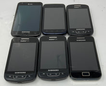 Load image into Gallery viewer, Lot Of 6 Pieces Samsung Multicolor Android Phones Not Tested For Parts
