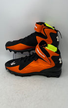 Load image into Gallery viewer, Under Armour Corona Mens Spine Clutch Fit Black Orange Baseball Cleats Size 16
