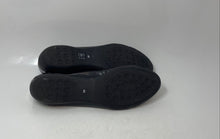 Load image into Gallery viewer, John Lewis Womens Black Leather Round Toe Horsebit Buckle Ballet Flats Sz 40 EUR
