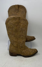 Load image into Gallery viewer, Roper Womens Riley Brown Leather Mid-Calf Cowboy Western Boots Size 6
