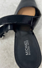 Load image into Gallery viewer, Michael Kors Womens Darrington Black Patent Leather Slingback Pump Heels Size 7M

