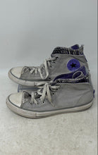 Load image into Gallery viewer, Converse Boys Chuck Taylor All Star 645132F Gray Purple Sneaker Shoes Size 4
