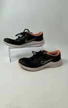 Load image into Gallery viewer, Nike Girls Downshifter 11 CZ3949-010 Black Peach Lace-Up Sneaker Shoes Size 5.5Y
