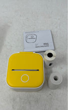 Load image into Gallery viewer, Phomemo Model T02 Yellow Bluetooth Thermal Inkless Mini Printer Untested
