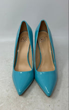 Load image into Gallery viewer, Delicious Womens Blue Leather Slip-On Pointed Toe Stiletto Pump Heels Size 8.5
