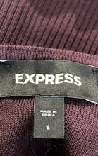 Load image into Gallery viewer, Express Womens Wine Long Sleeve Deep V-Neck Pullover Sweater Dress Size Small
