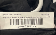 Load image into Gallery viewer, Express Womens Black Sleeveless Mock Neck Blouse Top Size Medium
