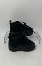 Load image into Gallery viewer, Nike Kids Air Jordan 12 Retro Black Yellow Lace-Up Sneaker Shoes Size 4C
