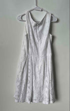 Load image into Gallery viewer, New York &amp; Company Womens White Sleeveless Back Zipper A-Line Dress Size 14
