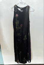 Load image into Gallery viewer, Jones New York Womens Black Floral Sleeveless Round Neck Shift Dress No Size

