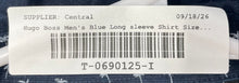 Load image into Gallery viewer, Hugo Boss Mens Blue Long Sleeve Regular Fit Stretch Button-Up Shirt Size 2XL
