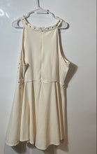 Load image into Gallery viewer, Ashley Stewart Womens Ivory Sleeveless Back-Zip Mini Dress Size 22/24
