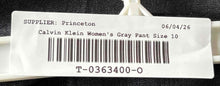 Load image into Gallery viewer, Calvin Klein Womens Gray Modern Fit Straight Leg Dress Pants Size 10
