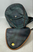 Load image into Gallery viewer, Le Pierre Womens Multicolor Plaid Leather Adjustable Shoulder Strap Backpack
