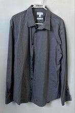 Load image into Gallery viewer, Calvin Klein Mens Black Printed Collared Long Sleeve Button-Up Shirt Size XL
