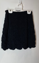 Load image into Gallery viewer, Abercrombie &amp; Fitch Womens Black Crochet Scalloped Hem A-Line Skirt Size S
