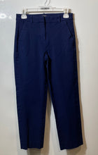 Load image into Gallery viewer, J.Crew Womens Kallie Navy Blue Flat Front Straight Leg Dress Pants Size 2

