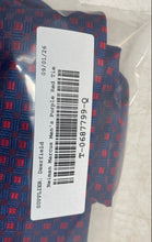 Load image into Gallery viewer, Neiman Marcus Mens Purple Red Printed Keeper Loop Adjustable Designer Tie
