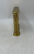 Load image into Gallery viewer, Vintage Howard Miller Gold Tone Roman Numeral Glass Face Mantel Clock Not Tested
