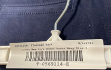 Load image into Gallery viewer, Jones New York Womens Navy Blue Flat Front Regular Fit Trouser Pants Size 6
