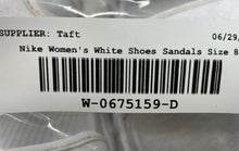 Load image into Gallery viewer, Nike Womens Owaysis CK9283-100 White Open Toe Hook &amp; Loop Sport Sandals Size 8
