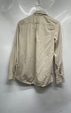 Load image into Gallery viewer, Banana Republic Womens Beige Long Sleeve Spread Collar Button-Up Shirt Size XS
