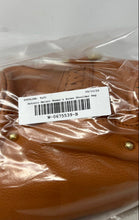 Load image into Gallery viewer, Antonio Melani Womens Brown Pebbled Leather Double Handle Zip Top Shoulder Bag
