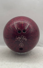 Load image into Gallery viewer, Vintage AMF Lucky Strike Unisex Red Swirl Pattern Bowling Sporting Ball With Bag
