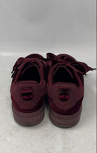 Load image into Gallery viewer, Zara Womens Burgundy Velvet Lace-Up Low Top Sneaker Shoes Size EUR 36
