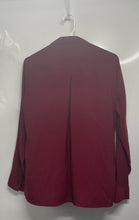 Load image into Gallery viewer, Express Womens Red Long Sleeve Collared Button Front Blouse Top Size Medium

