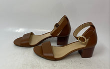 Load image into Gallery viewer, Michael Kors Womens Lena Flex Mid Brown Block Heel Ankle Strap Sandals Size 6.5
