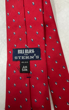 Load image into Gallery viewer, Bill Blass For Stern's Mens Red Printed Silk Adjustable Pointed Tie One Size
