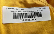 Load image into Gallery viewer, Nautica Mens Yellow Short Sleeve Crew Neck Pullover Performance T-Shirt Size XL
