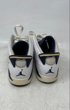 Load image into Gallery viewer, Nike Boys Air Jordan 6 Retro 136038-141 White Blue Lace-Up Sneaker Shoes Size 3Y
