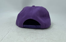 Load image into Gallery viewer, Mens Purple Adjustable Flat-Brim Hip-Hop Style Snapback Baseball Cap
