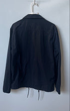 Load image into Gallery viewer, H&amp;M Mens Navy Blue Long Sleeve Pockets Collared Snap Front Jacket Size M
