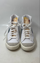 Load image into Gallery viewer, Nike Mens Blazer Mid '77 White Green Leather Lace-Up Basketball Shoes Size 10

