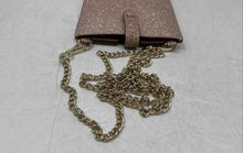 Load image into Gallery viewer, Kate Spade Womens Gold Glitter Detachable Chain Strap Snap Phone Crossbody Bag
