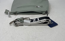 Load image into Gallery viewer, Izod Womens Light Mint Green Outer Pocket Top Zipper Crossbody Bag With Tags
