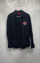 Load image into Gallery viewer, Hugo Boss Mens Black Long Sleeve Collared Casual Slim Fit Button-Up Shirt Size L
