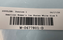 Load image into Gallery viewer, American Athletic Shoe Womens White Leather Lace-Up Ice Figure Skates Size 5
