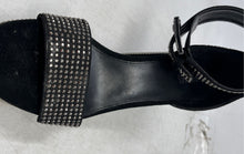 Load image into Gallery viewer, Michael Kors Womens Tara Black Silver Crystal Embellished Platform Sandals Sz 8M
