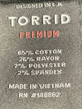 Load image into Gallery viewer, Torrid Womens Black Dark Wash Button Front Premium Skinny Jeans Pants Size 22XS
