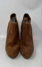 Load image into Gallery viewer, Michael Kors Womens Haven Brown Leather Side Zip Ankle Booties Size 8 M
