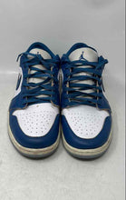 Load image into Gallery viewer, Nike Mens Air Jordan 1 Low SE Blue White Leather Basketball Shoes Size 14
