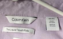 Load image into Gallery viewer, Calvin Klein Mens Purple The Liquid Touch Collared Short Sleeve Polo Shirt XXL
