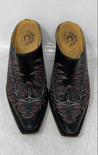 Load image into Gallery viewer, Charlie 1 Horse Womens Mayela Dark Brown Embroidered Slip-On Mule Shoes Sz EU 36

