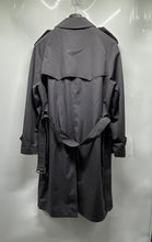 Load image into Gallery viewer, Oleg Cassini Womens Gray Long Sleeve Double Breasted Trench Coat Size 42L
